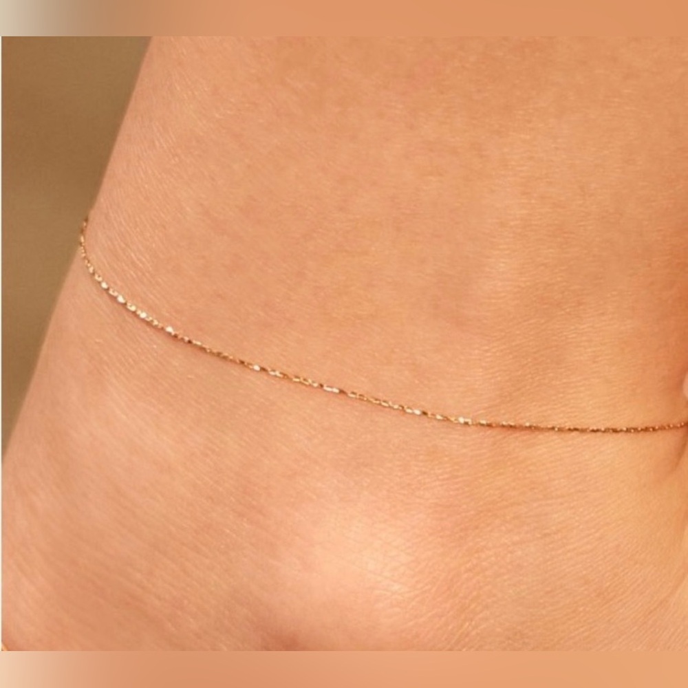 Catbird Hundred Summers 14k Gold Anklet - Picture 2 of 5